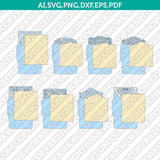 A7 Envelope Template For 5x7 Invitation Template SVG Laser Cut File Vector Cricut Silhouette Cameo Clipart Png Dxf Eps
