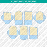 A7 Envelope Template For 5x7 Invitation Template SVG Laser Cut File Vector Cricut Silhouette Cameo Clipart Png Dxf Eps