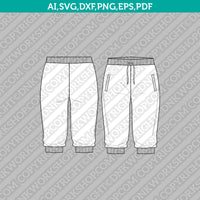 Essentials Set Hoodie Joggers Shorts Legging Sportswear Activewear Bundle SVG Sketch Fashion CAD Technical Flat Cut File PDF Vector Cricut