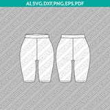 Essentials Set Hoodie Joggers Shorts Legging Sportswear Activewear Bundle SVG Sketch Fashion CAD Technical Flat Cut File PDF Vector Cricut