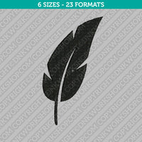 Feather Embroidery Design - 6 Sizes - INSTANT DOWNLOAD