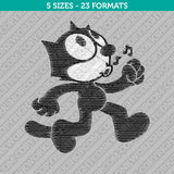 Felix The Cat Embroidery Design - 5 Sizes - INSTANT DOWNLOAD