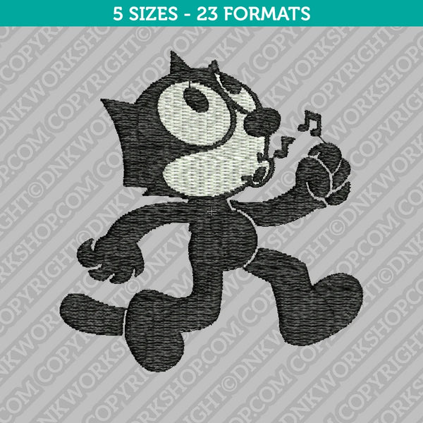 Felix The Cat Embroidery Design - 5 Sizes - INSTANT DOWNLOAD