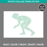 Female Wrestler Photo Collage Template PDF Canva