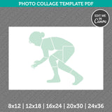 Female Wrestler Photo Collage Template PDF Canva