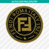 Fendi Logo SVG Cut File Cricut Clipart Dxf Eps Png Silhouette Cameo