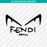 Fendi Logo SVG Cut File Cricut Clipart Dxf Eps Png Silhouette Cameo