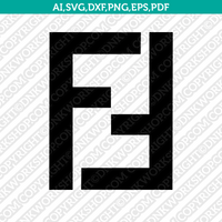 Fendi Logo SVG Cut File Cricut Clipart Dxf Eps Png Silhouette Cameo