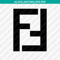 Fendi Logo SVG Cut File Cricut Clipart Dxf Eps Png Silhouette Cameo