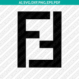 Fendi Logo SVG Cut File Cricut Clipart Dxf Eps Png Silhouette Cameo