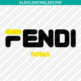 Fendi Logo SVG Cut File Cricut Clipart Dxf Eps Png Silhouette Cameo