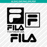 Fila Logo SVG Silhouette Cameo Cricut Cut File Vector Png Eps Dxf