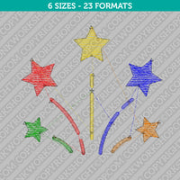 Fireworks Embroidery Design - 6 Sizes - INSTANT DOWNLOAD