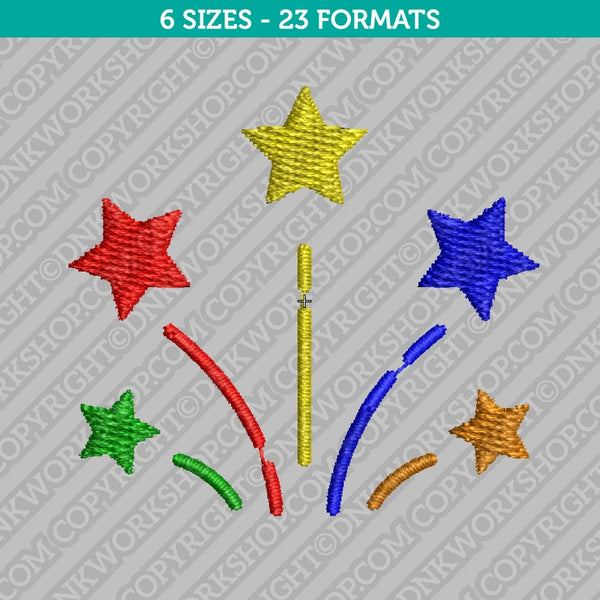 Fireworks Embroidery Design - 6 Sizes - INSTANT DOWNLOAD