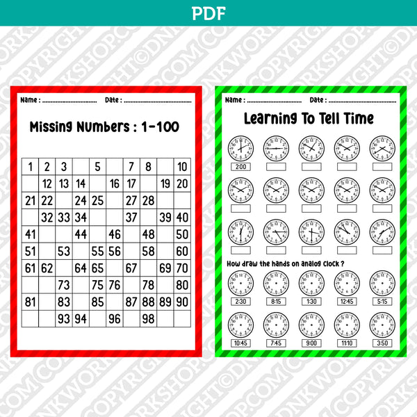 First Grade Math Worksheets Printable PDF – DNKWorkshop first-grade-math-worksheets-printable-pdf-dnkworkshop