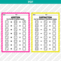 First Grade Math Worksheets Printable PDF
