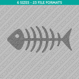 Fishbone Embroidery Design - 6 Sizes - INSTANT DOWNLOAD