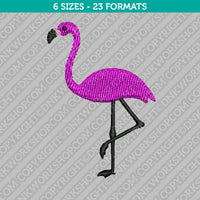 Flamingo Bird Embroidery Design - 6 Sizes - INSTANT DOWNLOAD