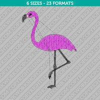 Flamingo Bird Embroidery Design - 6 Sizes - INSTANT DOWNLOAD