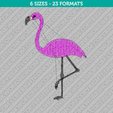 Flamingo Bird Embroidery Design - 6 Sizes - INSTANT DOWNLOAD