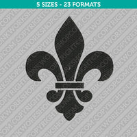 Fleur de Lis Embroidery Design - 5 Sizes - INSTANT DOWNLOAD