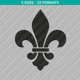 Fleur de Lis Embroidery Design - 5 Sizes - INSTANT DOWNLOAD