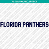 Florida Panthers Logo SVG | NHL Vector Cricut Silhouette