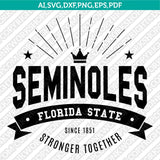 Florida State Seminoles Logo SVG Bundle | NCAA College Vector Cricut