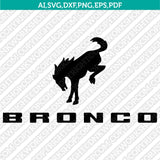 Ford Bronco Logo SVG Bundle Vector Cricut