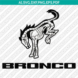 Ford Bronco Logo SVG Bundle Vector Cricut