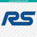 Ford Focus RS Logo SVG Bundle Car Badge Vector Cricut