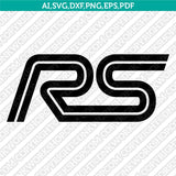 Ford Focus RS Logo SVG Bundle Car Badge Vector Cricut