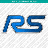 Ford Focus RS Logo SVG Bundle Car Badge Vector Cricut