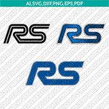 Ford Focus RS Logo SVG Bundle Car Badge Vector Cricut