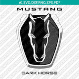 Ford Mustang Dark Horse Logo SVG Bundle Vector Cricut