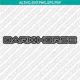 Ford Mustang Dark Horse Logo SVG Bundle Vector Cricut