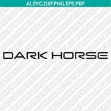 Ford Mustang Dark Horse Logo SVG Bundle Vector Cricut