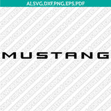 Ford Mustang Dark Horse Logo SVG Bundle Vector Cricut