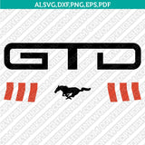 Ford Mustang GTD Logo SVG Bundle – Car Vector Cricut