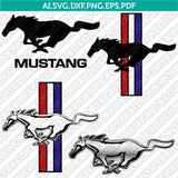 Ford Mustang Logo SVG Bundle Vector Cricut