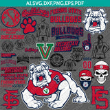 Fresno State Bulldogs Logo SVG Bundle | NCAA College Vector Cricut