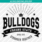 Fresno State Bulldogs Logo SVG Bundle | NCAA College Vector Cricut