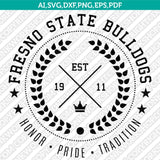 Fresno State Bulldogs Logo SVG Bundle | NCAA College Vector Cricut