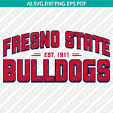 Fresno State Bulldogs Logo SVG Bundle | NCAA College Vector Cricut