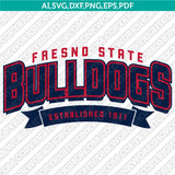 Fresno State Bulldogs Logo SVG Bundle | NCAA College Vector Cricut