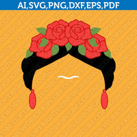 Frida Kahlo Mexican Starbucks SVG Tumbler Mug Cold Cup Sticker Decal Silhouette Cameo Cricut Cut File DXF