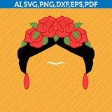 Frida Kahlo Mexican Starbucks SVG Tumbler Mug Cold Cup Sticker Decal Silhouette Cameo Cricut Cut File DXF