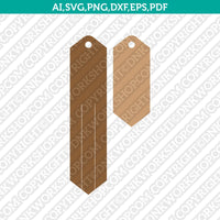Fringe Stacked Leather Earring Template SVG Laser Cut File Vector Cricut Silhouette Cameo Clipart Png Dxf Eps