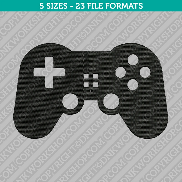 Game Controller Embroidery Design - 5 Sizes - INSTANT DOWNLOAD