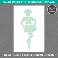 Garde Dance Photo Collage Template Canva PDF